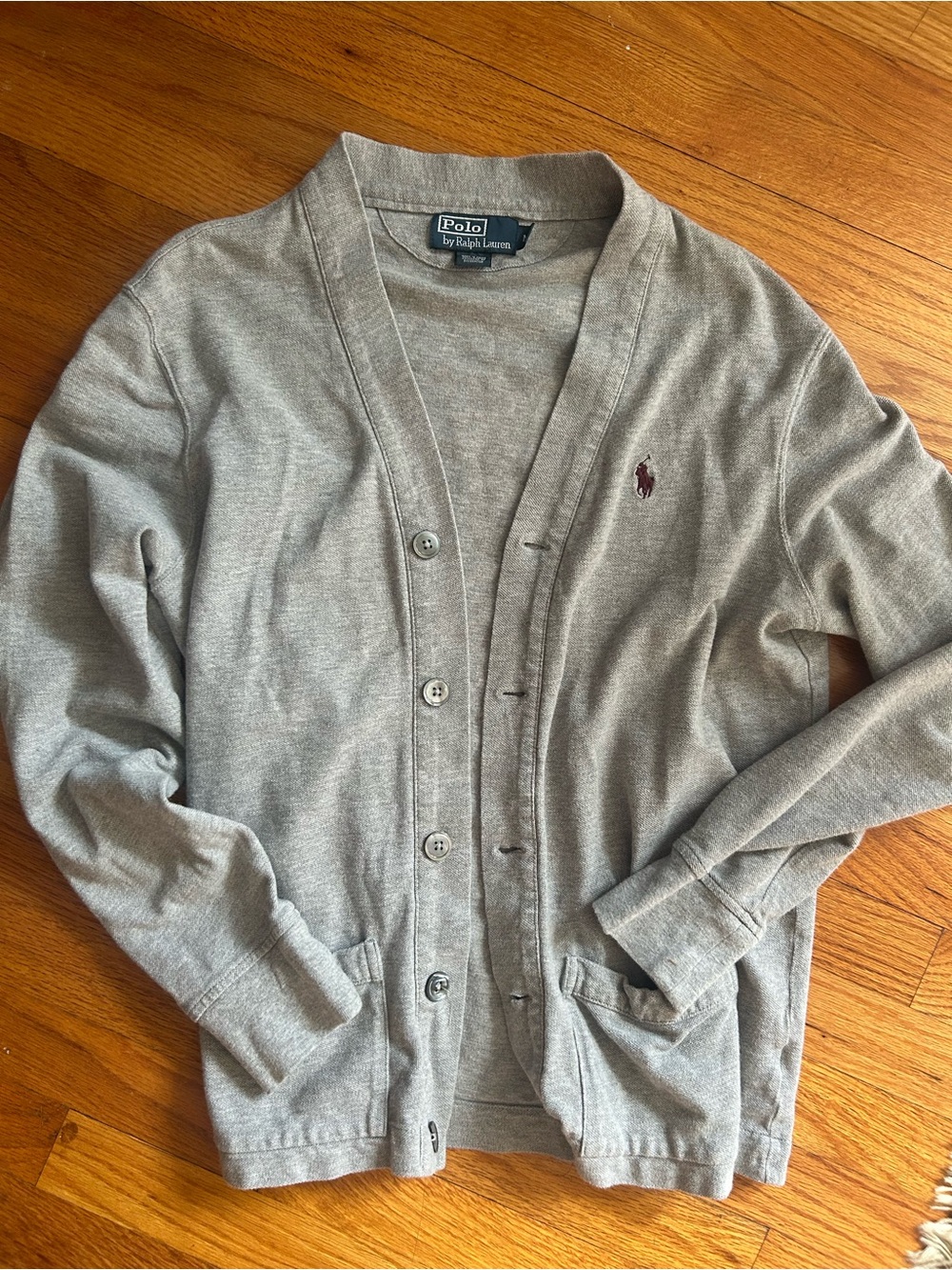 Polo by Ralph Lauren Gray Men's Button Cardigan Sweater- Sz M